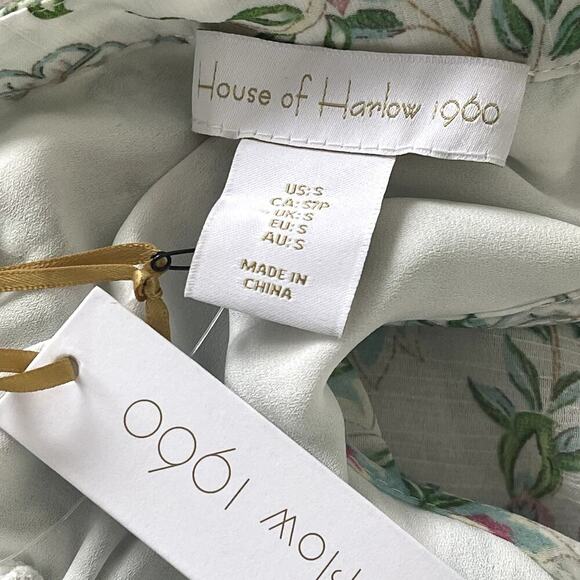 HOUSE OF HARLOW 1960 Tiered Chiffon Maxi Dress Small NWT - Picture 10 of 10